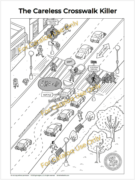 The Careless Crosswalk Killer Poster - 18"x24″